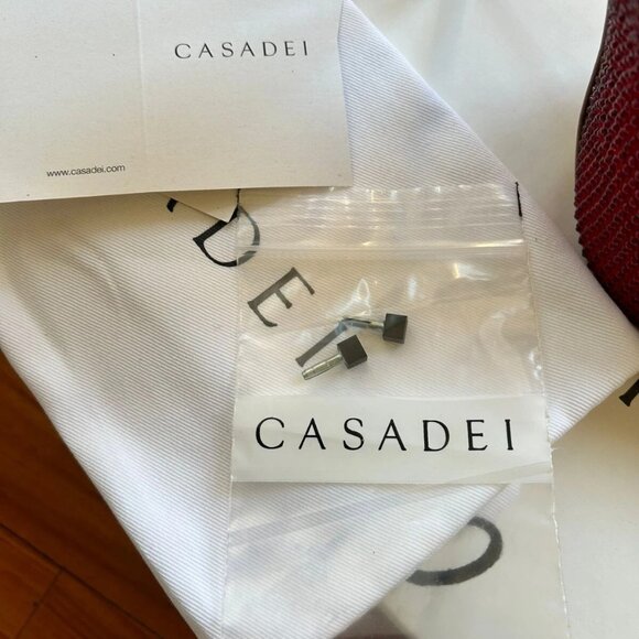 Casadei Cryst Blade Neckline Pumps - Picture 11 of 12